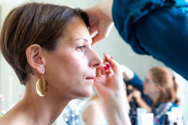 Photo d'une cliente que j'ai maquillé