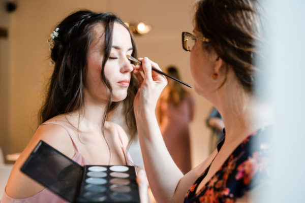 Image d'une cliente que j'ai maquillé